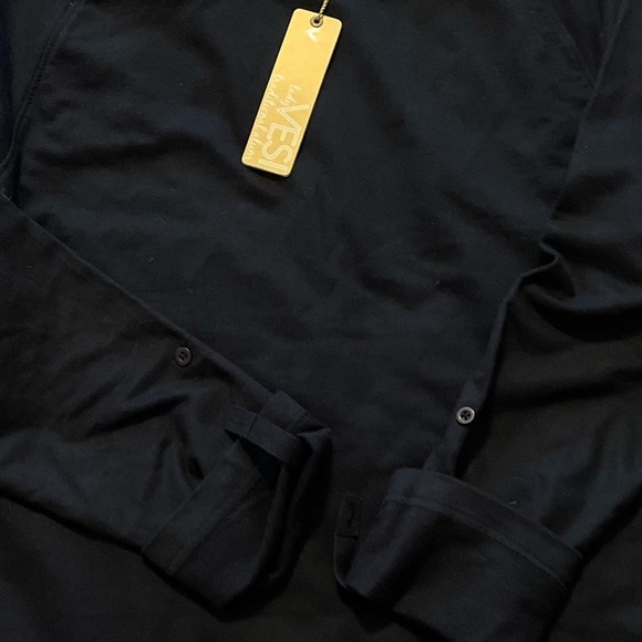 Women's Black Crew Neck Long‎ Sleeve  Sweatshirt M - Picture 12 of 13